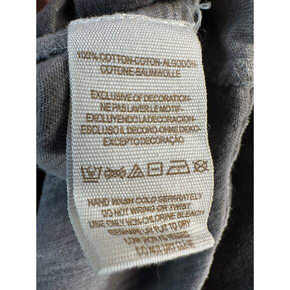 Free People Tiger Eyes Henley Shirt Womens S Taupe Brown Sequins Bohemian Boho - Picture 8 of 9